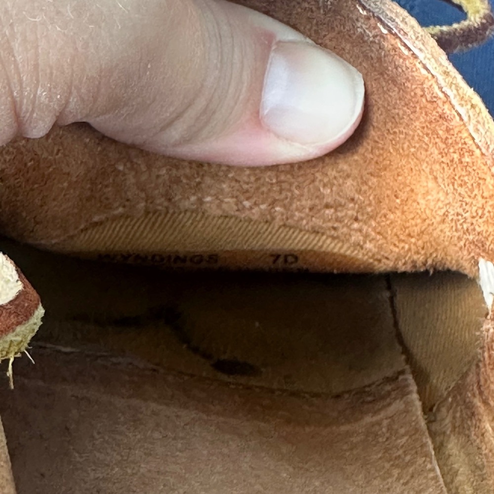 Polo Ralph Lauren Wyndings Tan Leather Driving Loafers Mens Sz 7 Brown Moc Toe - Picture 9 of 10